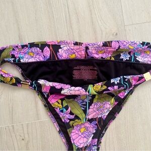 Victoria's Secret Pink and Purple Floral Bikini Bottom
